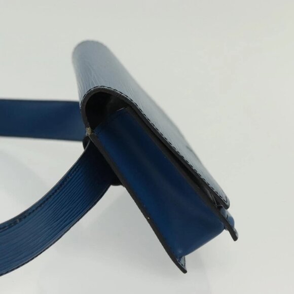 LOUIS VUITTON Epi Ceinture Tilsitt Pochette Pouch Blue M52605 LV Auth 139516 - Picture 6 of 16